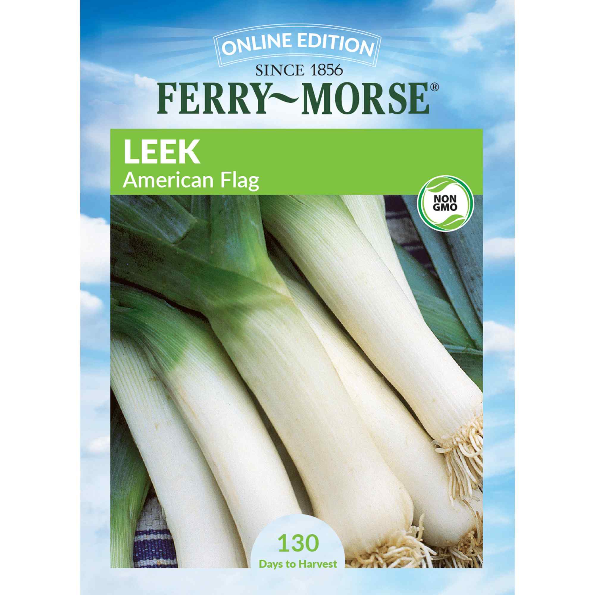 Ferry-Morse leek american flag seed packet